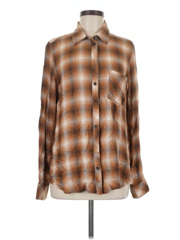 Cosmic Blue Love Long Sleeve Button-Down Shirt (view 1)