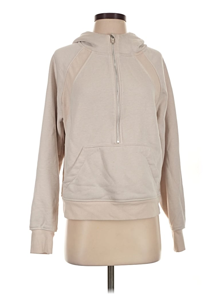 Pre-owned Danskin Pullover Hoodie In Tan