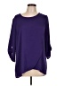 Chico's 100% Polyester Purple 3/4 Sleeve Top Size Lg (2) - photo 1