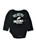 Team Apparel 100% Cotton Graphic Black Long Sleeve Onesie 9-12 MO / 12 MO - photo 1