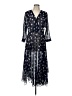 CAbi 100% Polyester Stars Blue Casual Dress Size 10 - photo 1