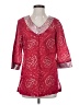 Calypso St. Barth For Target Red 3/4 Sleeve Blouse Size S - photo 1