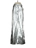 Open Edit 100% Polyurethane Metallic Silver Casual Pants Size XS - photo 1