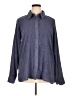 Denim & Co Tweed Blue Long Sleeve Blouse Size XL - photo 1