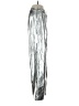 Open Edit 100% Polyurethane Metallic Silver Casual Pants Size XS - photo 4