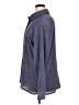 Denim & Co Tweed Blue Long Sleeve Blouse Size XL - photo 5