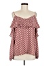 Lost + Wander 100% Polyester Polka Dots Burgundy Sleeveless Blouse Size M - photo 1