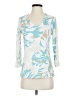Chico's Teal 3/4 Sleeve Top Size S - photo 1