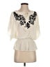 Elle 100% Polyester Ivory 3/4 Sleeve Blouse Size XS - photo 1