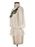 Elle 100% Polyester Ivory 3/4 Sleeve Blouse Size XS - photo 5