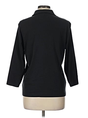Lands' End 3/4 Sleeve Button-Down Shirt (view 2)