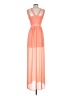 BCBGeneration 100% Polyester Orange Cocktail Dress Size 2 - photo 2