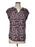 Fun2Fun Blue Short Sleeve Blouse Size L - photo 1