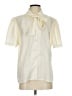 Laura Mae 100% Polyester Ivory Short Sleeve Blouse Size 25 waist - photo 1