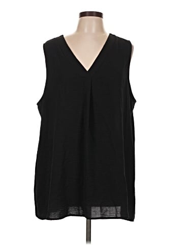 Cotton Bleu Sleeveless T-Shirt (view 1)