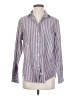 Grayson 100% Cotton Stripes Gray Long Sleeve Button-Down Shirt Size Sm (2) - photo 1