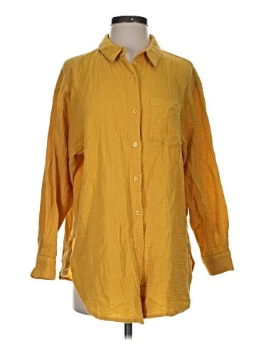 Lulus Long Sleeve Button-Down Shirt (view 1)
