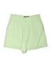 Zara Solid Green Shorts Size L - photo 1