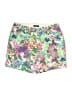 Lands' End Floral Green Shorts Size 14 - photo 1