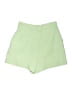 Zara Solid Green Shorts Size L - photo 2