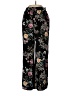 Hurley 100% Rayon Floral Black Casual Pants Size L - photo 1