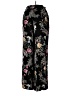 Hurley 100% Rayon Floral Black Casual Pants Size L - photo 2