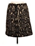 Kobi Halperin Animal Print Brown Wool Skirt Size 6 - photo 2
