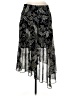Bailey 44 100% Polyester Paisley Black Formal Skirt Size M - photo 2