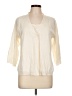 Sag Harbor 100% Acrylic Ivory Cardigan Size L (petite) - photo 1