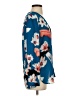 Ivanka Trump 100% Polyester Floral Blue Long Sleeve Blouse Size S - photo 4