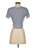 Caution to the Wind Silver Short Sleeve Top Size XS - photo 2
