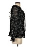 Ann Taylor LOFT 100% Polyester Stars Black Long Sleeve Blouse Size S - photo 4