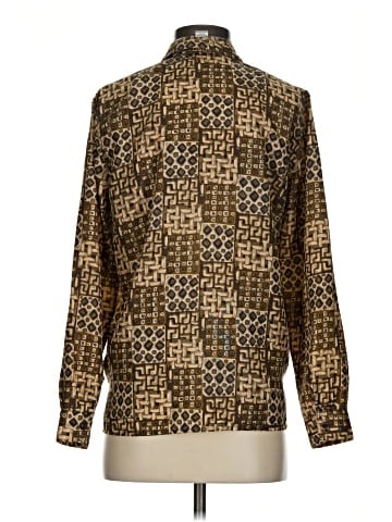 Stunt Long Sleeve Silk Top (view 2)