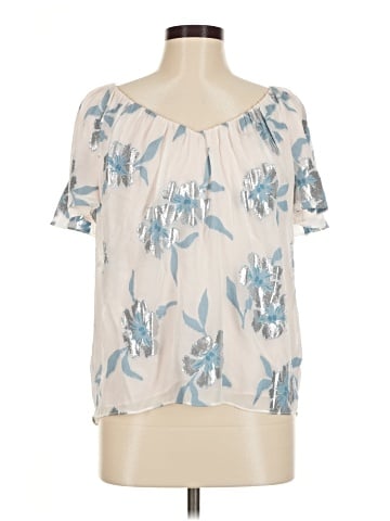 Rebecca Taylor Short Sleeve Silk Top (view 1)