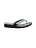 Yellow Box Silver Flip Flops Size 11 - photo 1