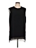 DKNY 100% Polyester Black Sleeveless Top Size L - photo 1