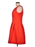 Taylor 100% Polyester Chevron-herringbone Orange Cocktail Dress Size 10 - photo 5
