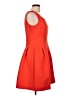 Taylor 100% Polyester Chevron-herringbone Orange Cocktail Dress Size 10 - photo 4