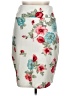 No Comment Floral Ivory Formal Skirt Size 1X - photo 2