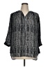 Violet & Claire 100% Polyester Metallic Silver 3/4 Sleeve Blouse Size 1X - photo 1