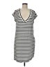 Athleta Stripes White Casual Dress Size M - photo 1
