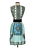 Sinequanone 100% Polyester Paisley Teal Cocktail Dress Size EU (FR) 36 / US 4 - photo 2