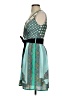 Sinequanone 100% Polyester Paisley Teal Cocktail Dress Size EU (FR) 36 / US 4 - photo 5
