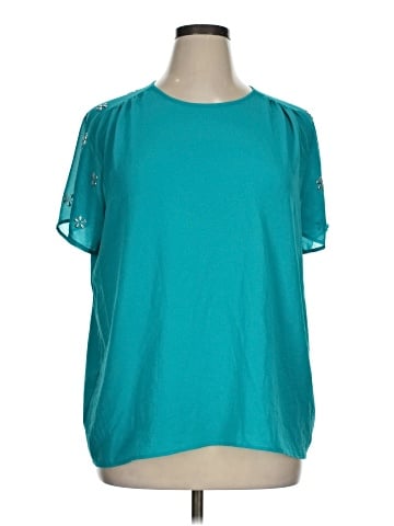 MICHAEL Michael Kors Short Sleeve Blouse (view 1)