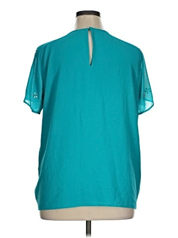 MICHAEL Michael Kors Short Sleeve Blouse (view 2)