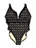J.Crew Print Black One Piece Swimsuit Size 25 waist - photo 1