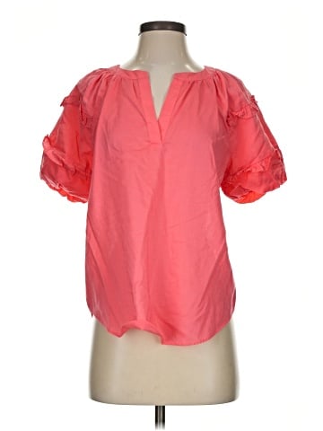 Ann Taylor Short Sleeve Blouse (view 1)