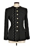 Louis Féraud Chevron-herringbone Black Wool Blazer Size 8 - photo 1