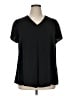 Anyally Black Short Sleeve Blouse Size XL - photo 1