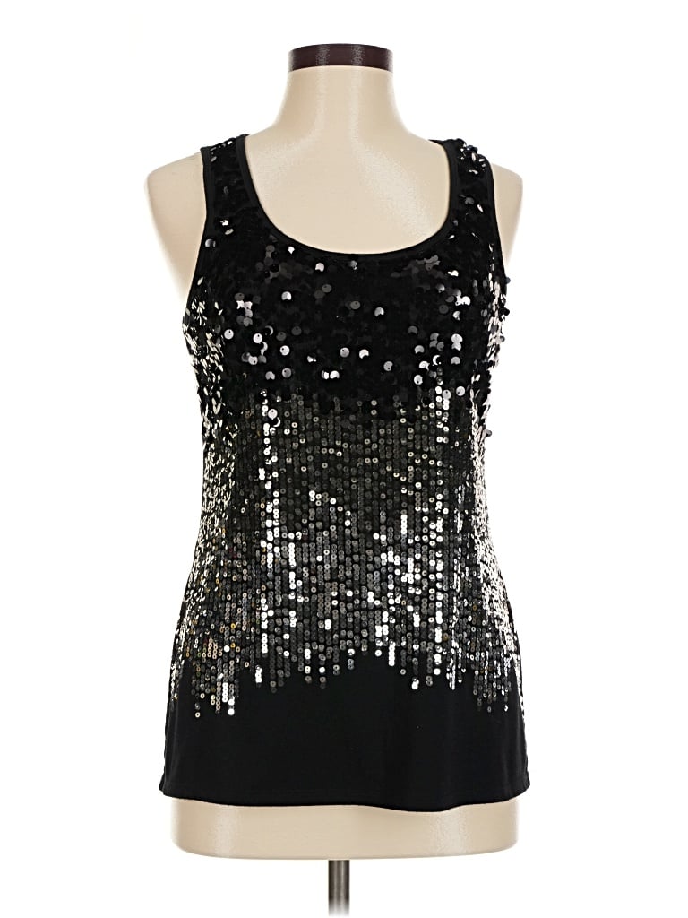 Pre-owned Absolutely Famous Sleeveless Blouse In Black